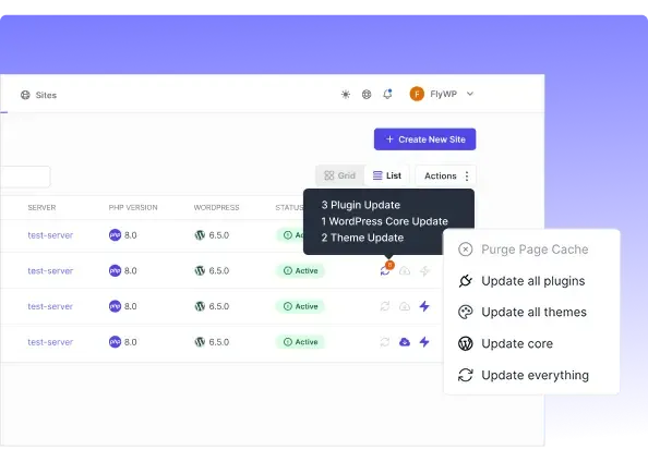 Centralized updates