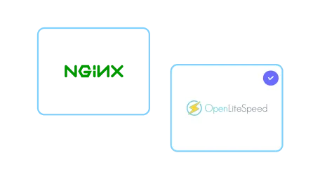 Choosing between the Nginx and OpenLiteSpeed stacks