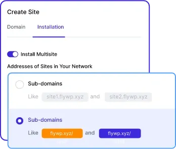 WordPress multisite support