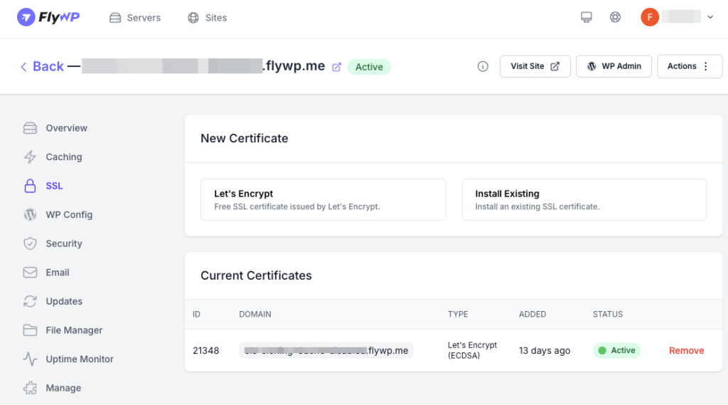 Simplify the SSL Certification Process with FlyWP