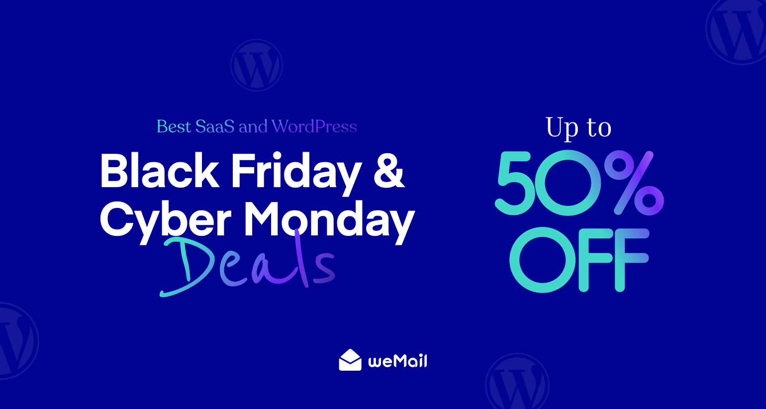 Wemail bfcm discount banner