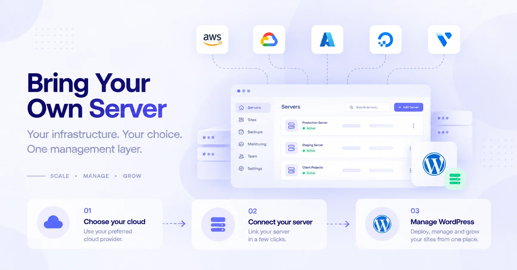 Bring Your Own Server (BYOS) WordPress hosting